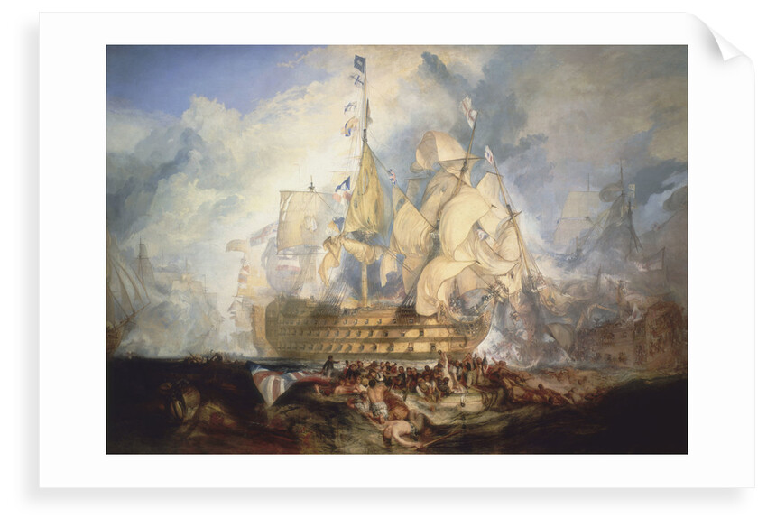 The Battle of Trafalgar, 21 October 1805 by Joseph Mallord William Turner