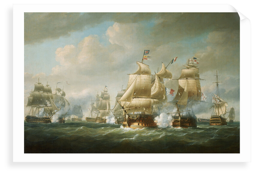 Duckworth's action off San Domingo, 6 February 1806 by Nicholas Pocock