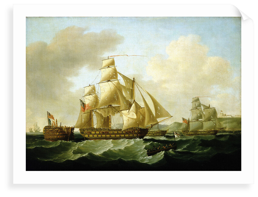 Strachan's action off Rochefort, 25 September 1806: bringing Home the Prizes by Francis Sartorius