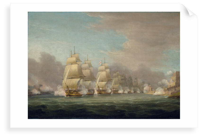 Sir John Thomas Duckworth's passage of the Dardanelles, 19 February 1807 by Unknown