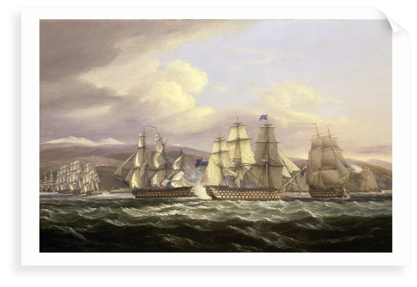 Blockade of Toulon, 1810-1814: Pellew's action, 5 November 1813 by Thomas Luny