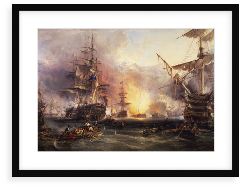 The bombardment of Algiers, 27 August 1816 by George Chambers the Elder