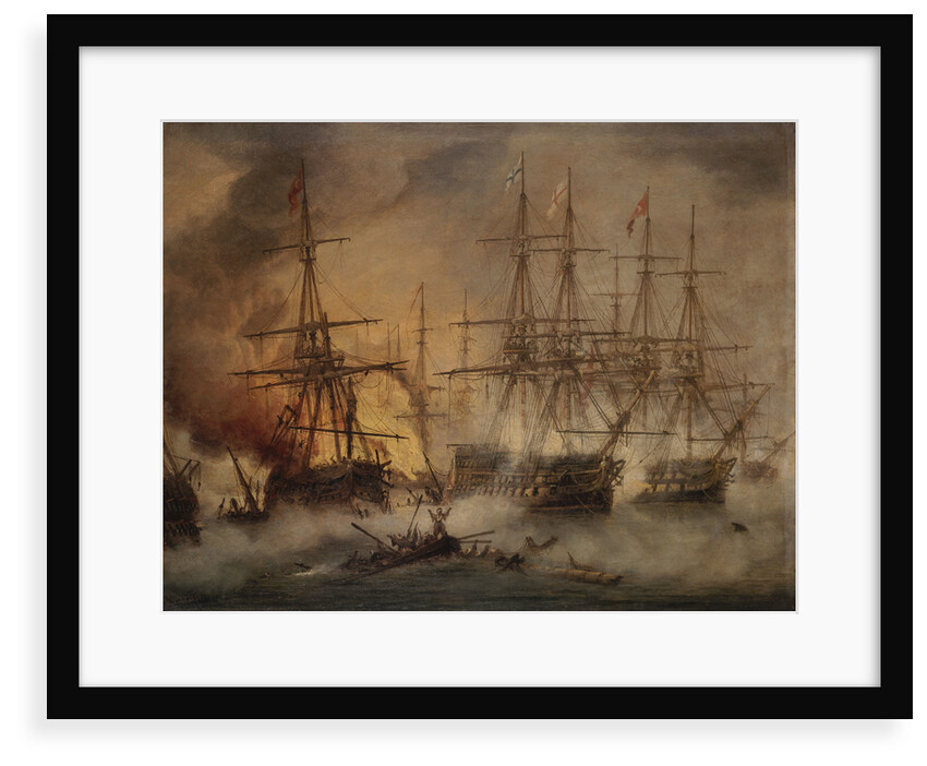 The Battle of Navarino, 20 October 1827 by Thomas Luny