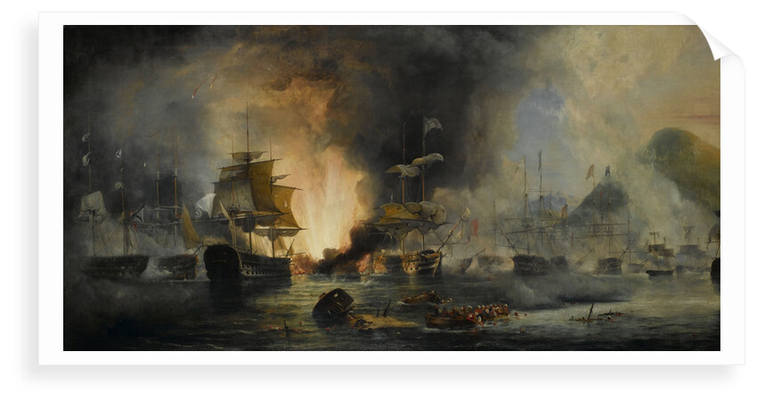 The Battle of Navarino, 20 October 1827 by George Philip Reinagle