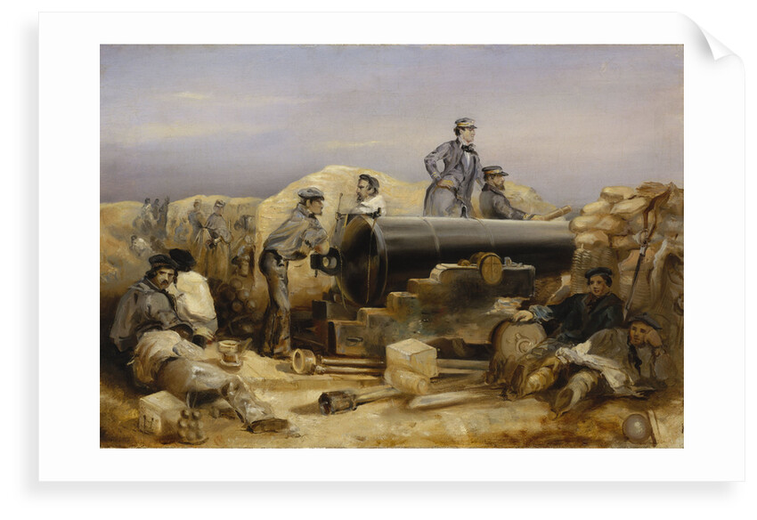 The 'Diamond' battery at the siege of Sebastopol, 15 December 1854 by William Simpson