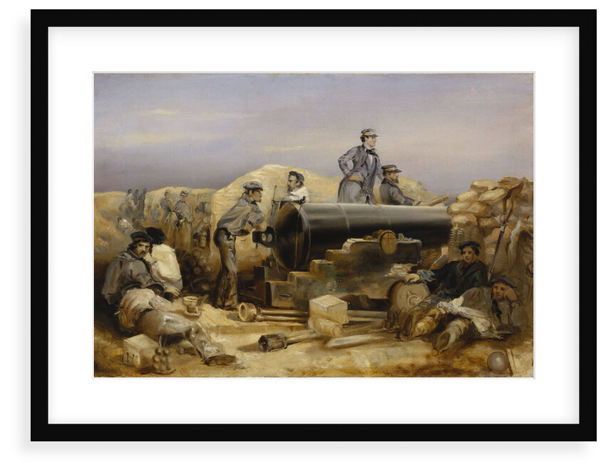 The 'Diamond' battery at the siege of Sebastopol, 15 December 1854 by William Simpson