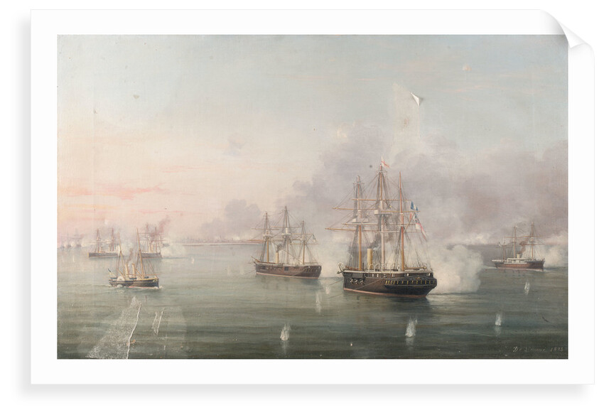 Bombardment of Alexandria, 11 July 1882 by A. de Simone