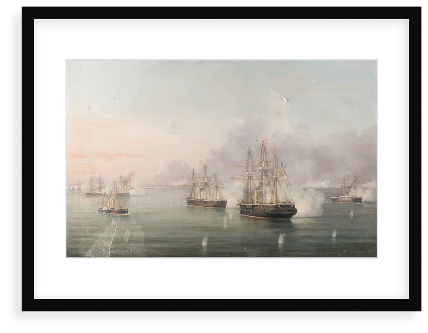 Bombardment of Alexandria, 11 July 1882 by A. de Simone