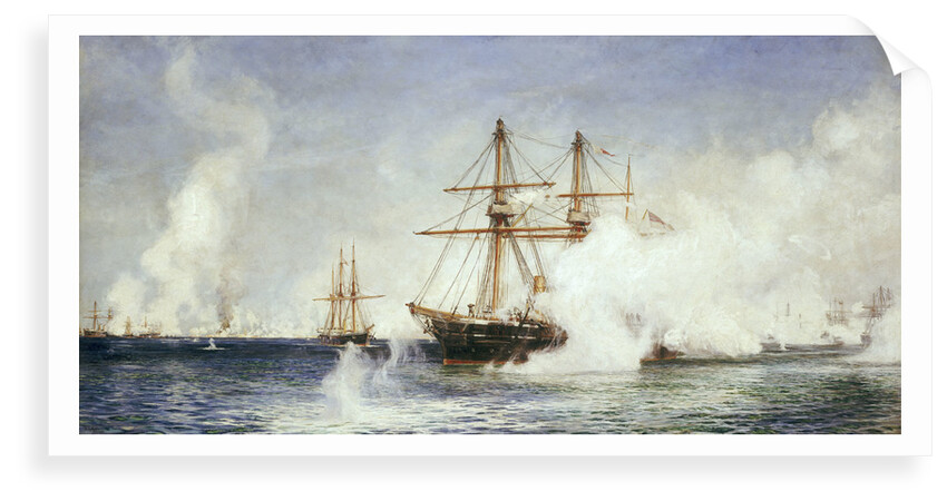 HMS 'Condor' at the bombardment of Alexandria, 11 July 1882 by William Lionel Wyllie