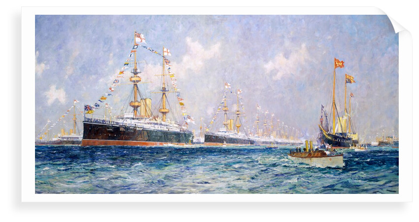 Queen Victoria's diamond jubilee review at Spithead, 26 June 1897 by Charles Dixon