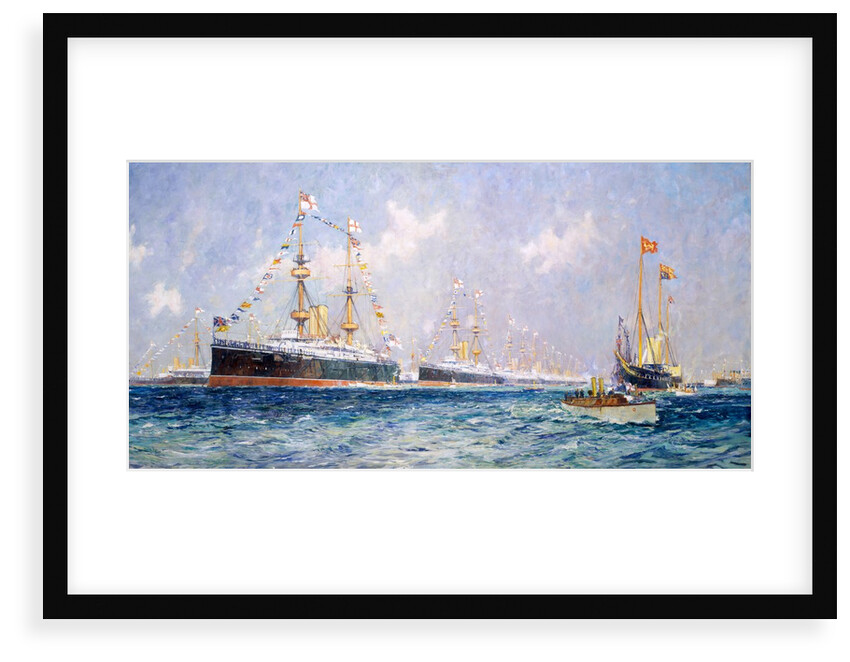 Queen Victoria's diamond jubilee review at Spithead, 26 June 1897 by Charles Dixon