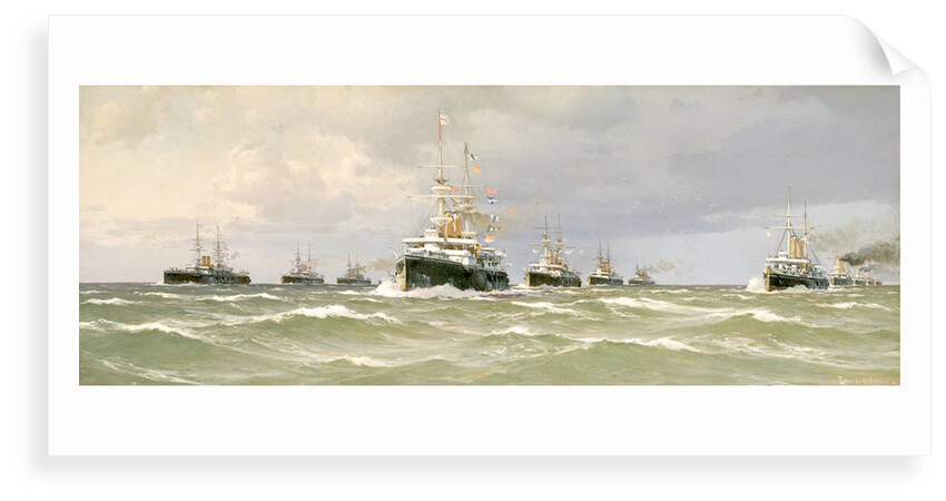 The Channel squadron, 1898 by Eduardo de Martino