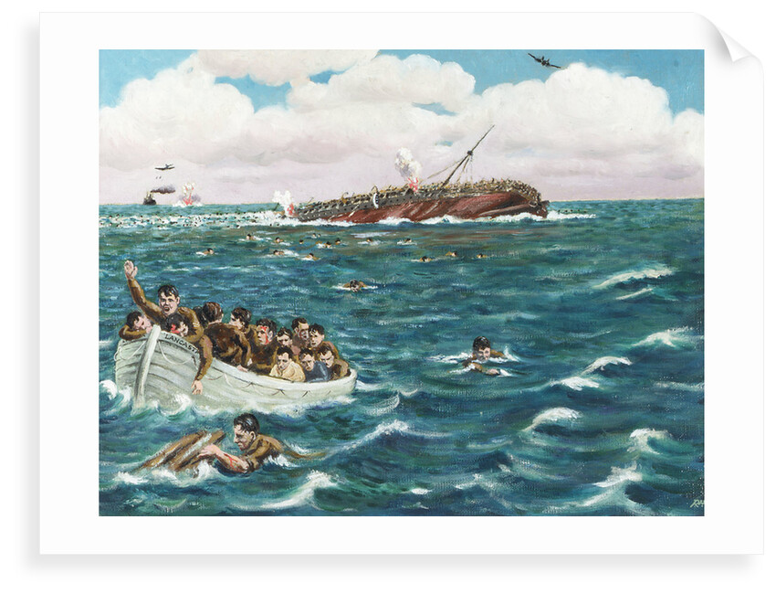 Sinking of the 'Lancastria', 17 June 1940 by Robert W. May