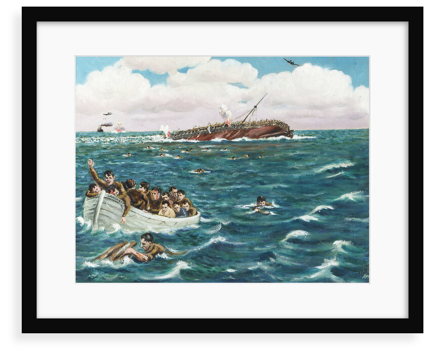 Sinking of the 'Lancastria', 17 June 1940 by Robert W. May