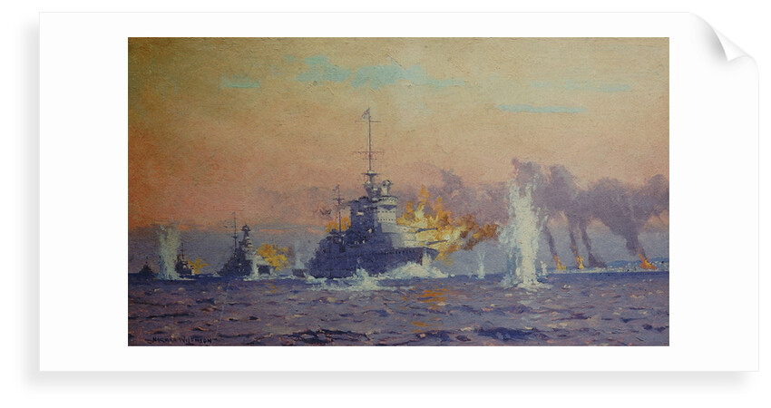 Bombardment of Genoa, 9 February 1941 by Norman Wilkinson