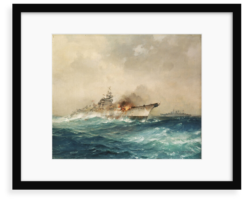 The sinking of the 'Bismarck', 27 May 1941 by Charles E. Turner