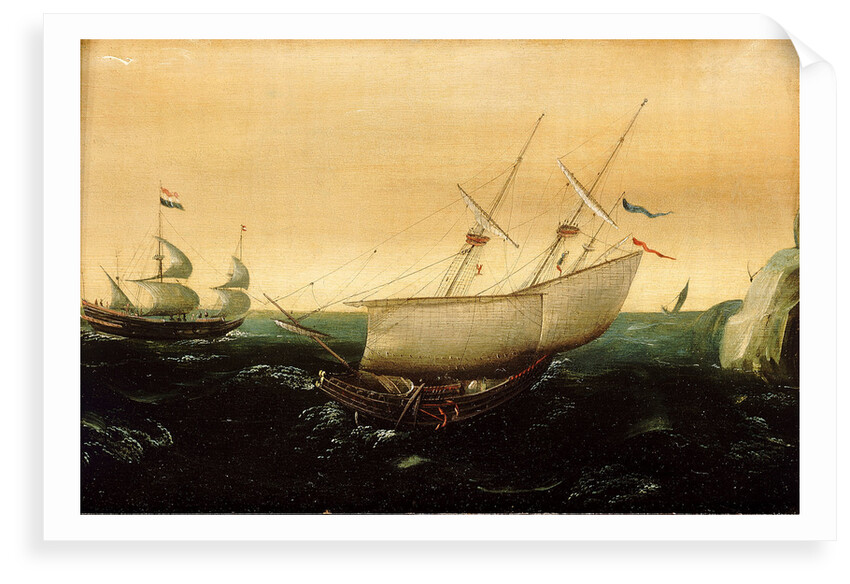 A Dutch ship close-hauled by Aert Anthonisz