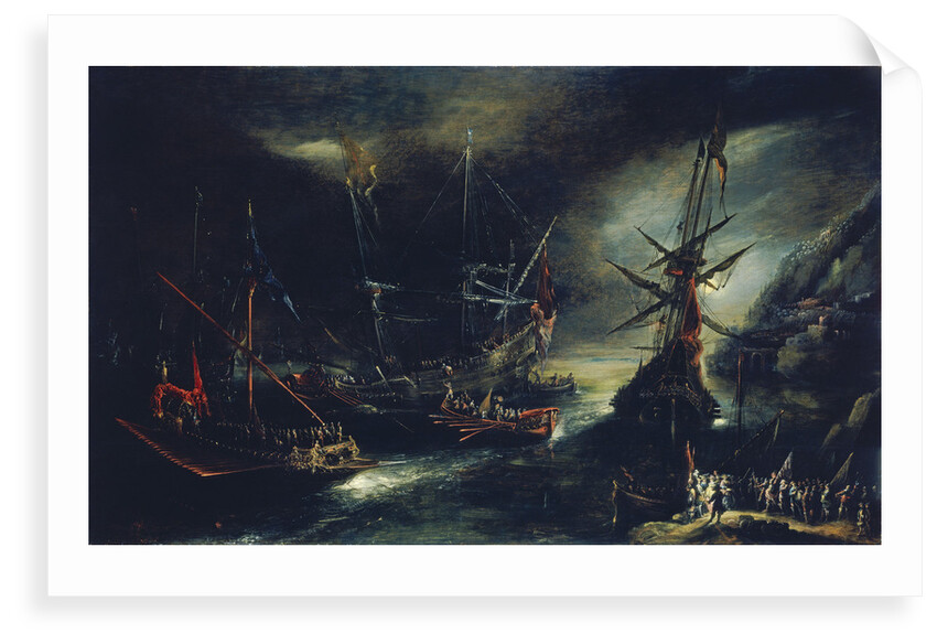Embarkation of Spanish troops by Andries van Eertvelt