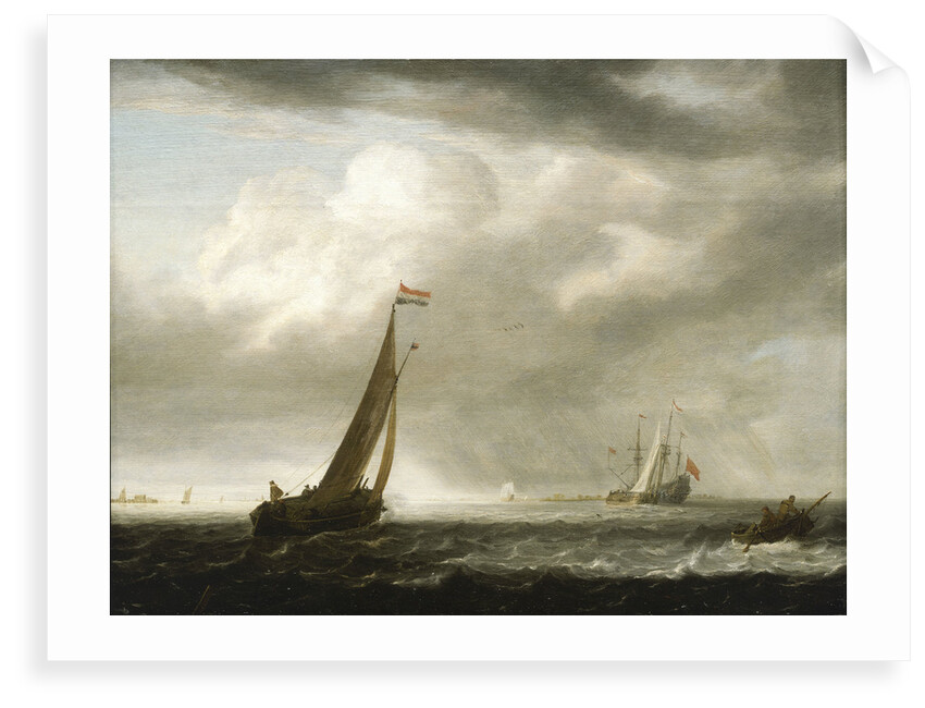 A squally day in a Dutch estuary by Simon de Vlieger