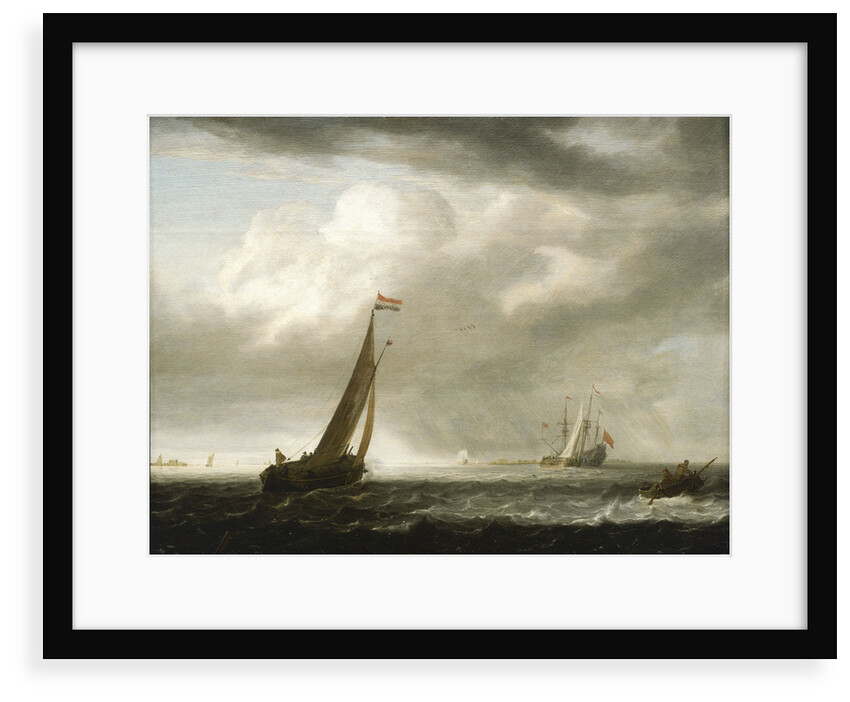 A squally day in a Dutch estuary by Simon de Vlieger
