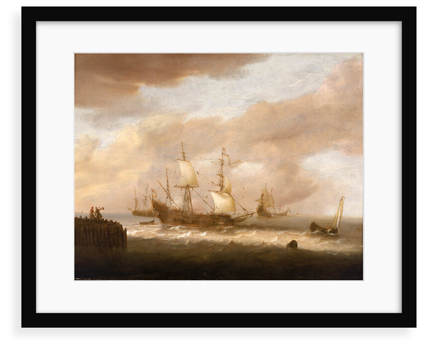 The departure of an East Indiaman by Hendrick Staets