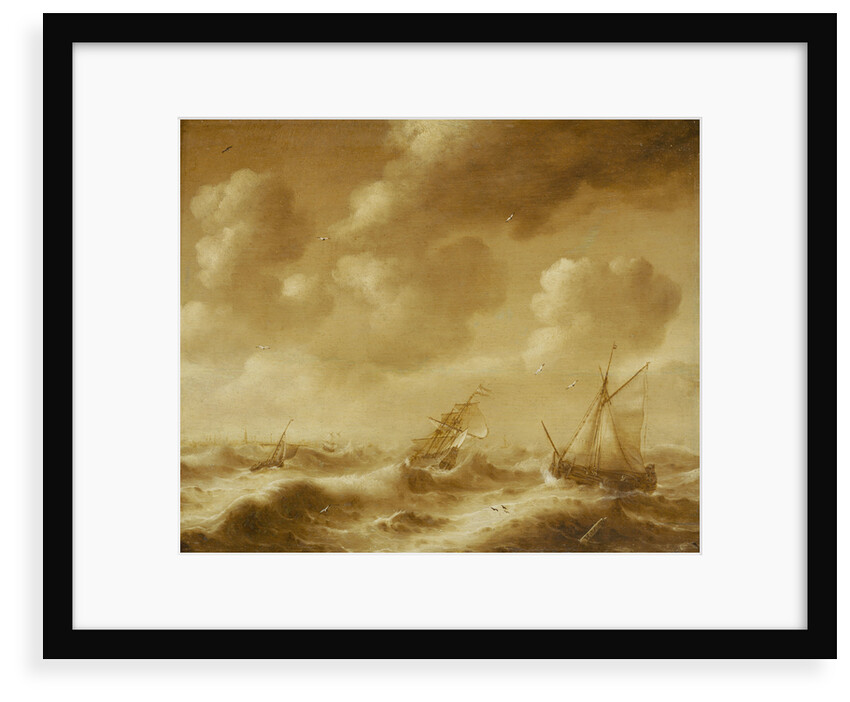 Shipping in a gale by Hendrick van Anthonissen