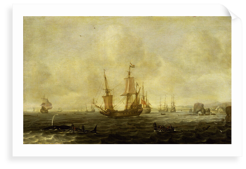 A Dutch whaling fleet by Jacob Feyt de Vries