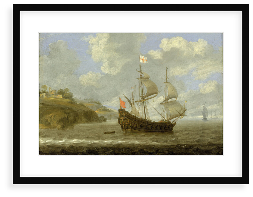 An English ship leaving the coast by Tobias Flessiers
