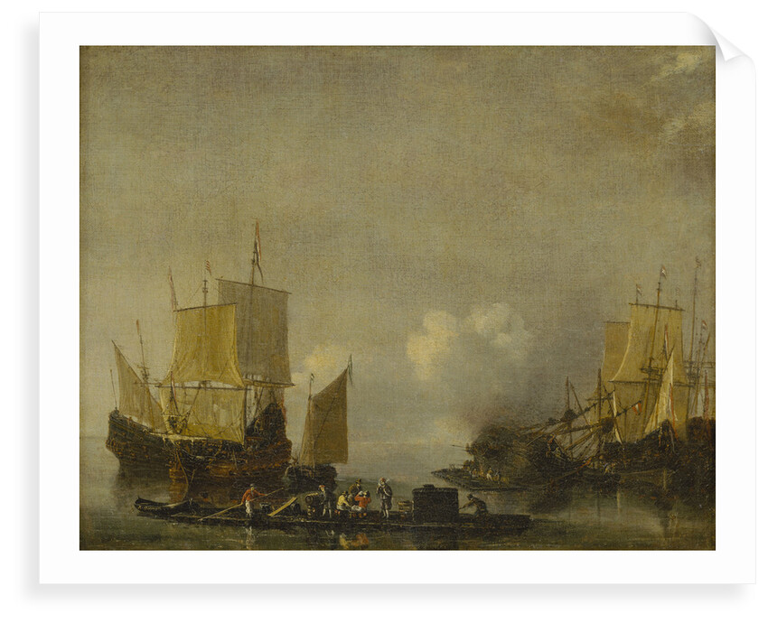 Ships being repaired by Reinier Nooms