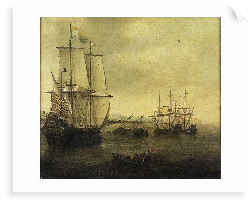 The Dutch ship 'Eendracht' by Jacob Adriaensz Bellevois