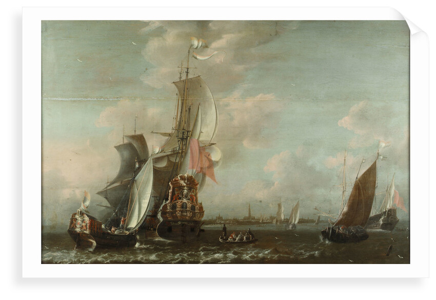 A Middelburg ship Lying off Antwerp by Jean-Baptiste Bonnecroy