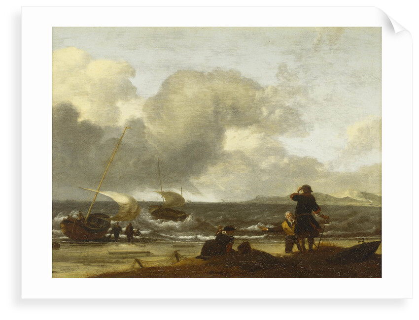A windy day on the Dutch coast by unknown