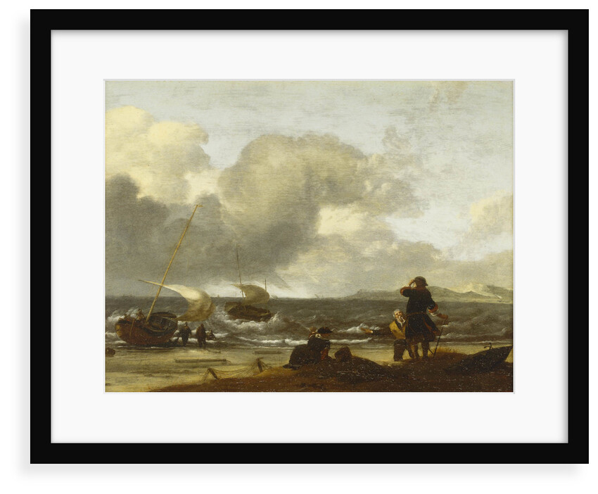A windy day on the Dutch coast by unknown