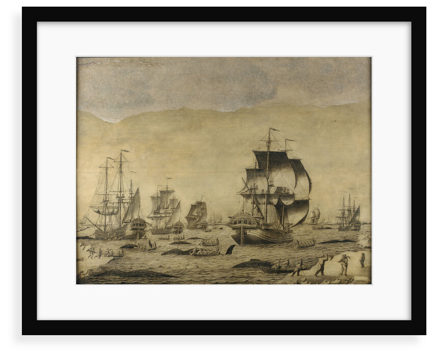 Dutch whalers in the ice by Roelof van Salm