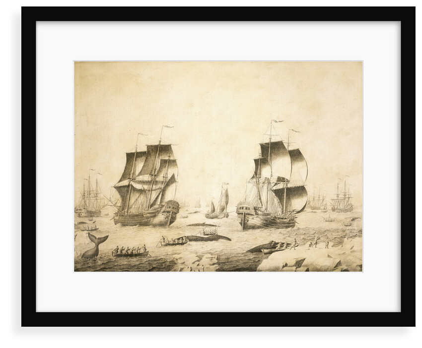 Whalers in the ice by Adriaen van Salm