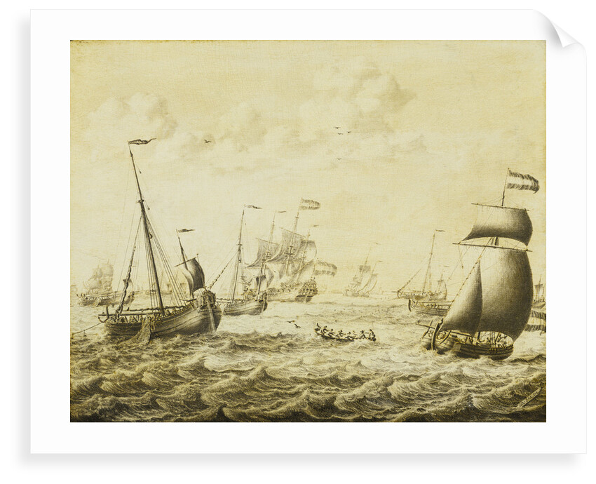 Dutch herring fishery by Adriaen van Salm