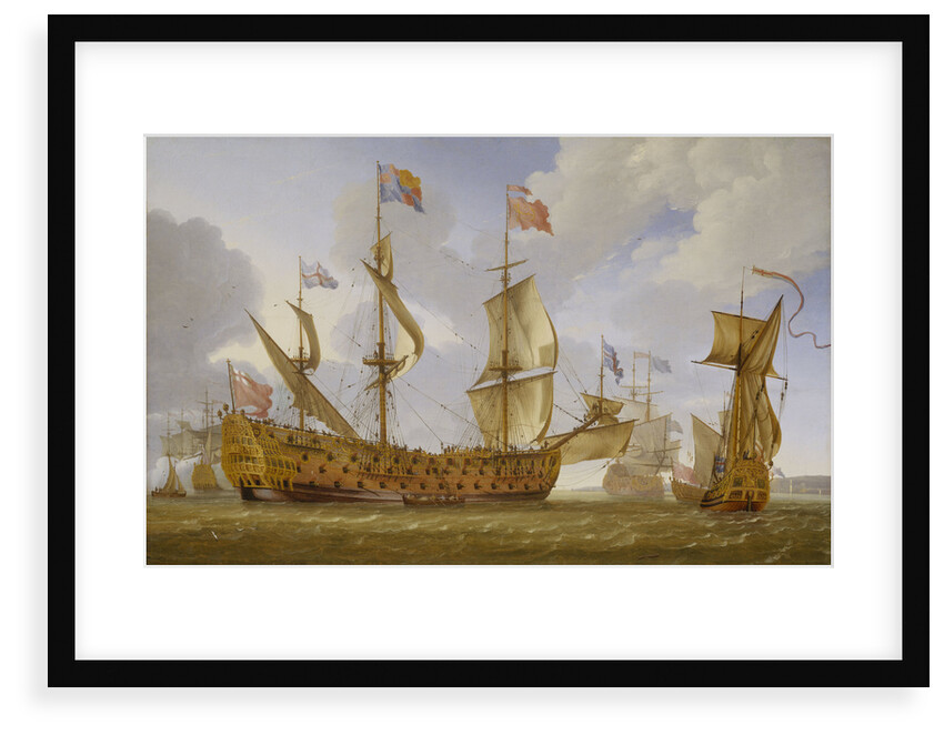 The 'Royal Prince' before the wind by Jan Karel Donatus van Beecq