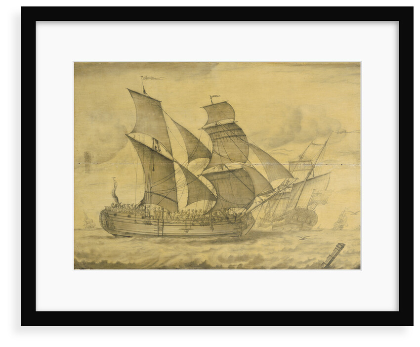 Two views of an English brigantine by T. or F 0 Boons