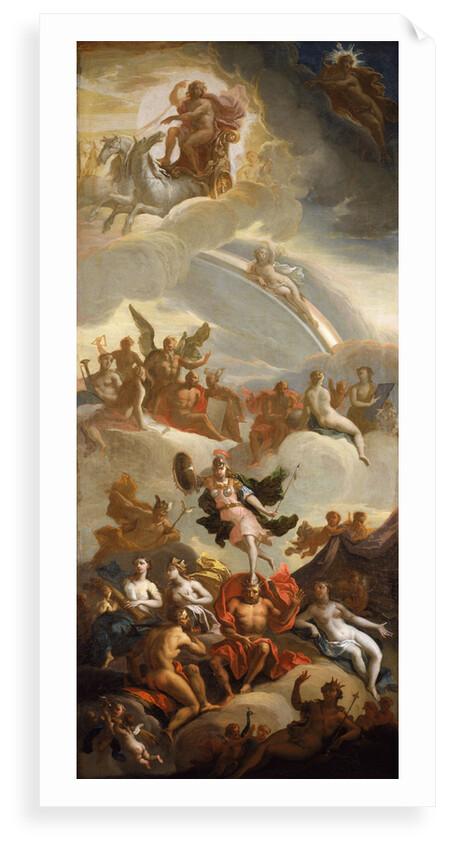 Anallegory of Apollo and Minerva as wisdom and the arts by James Thornhill