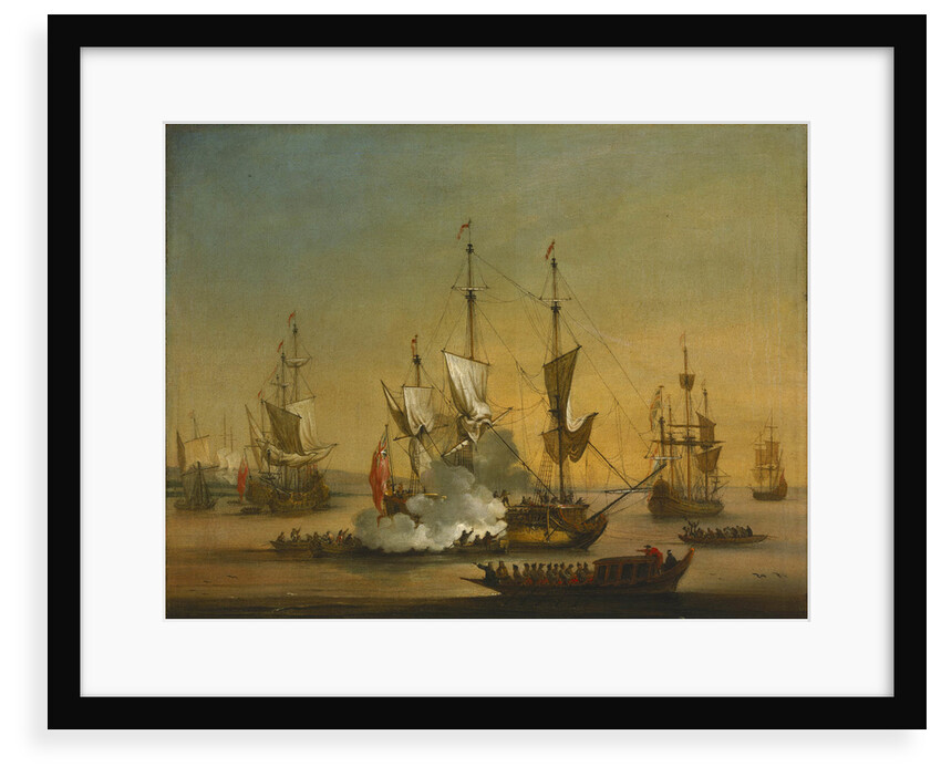 A shipping scene in the Lower Thames about 1720 by J. B. Bouttats