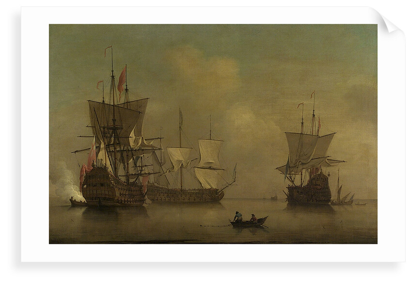Three English flagships becalmed by Peter Monamy