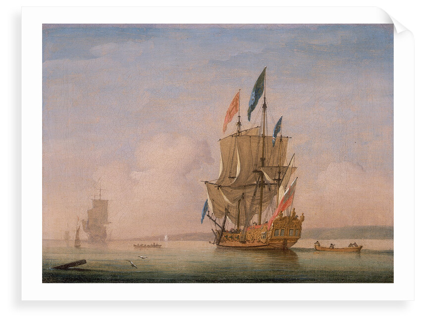 A Yacht Becalmed by Peter Monamy