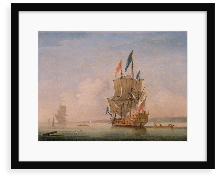A Yacht Becalmed by Peter Monamy