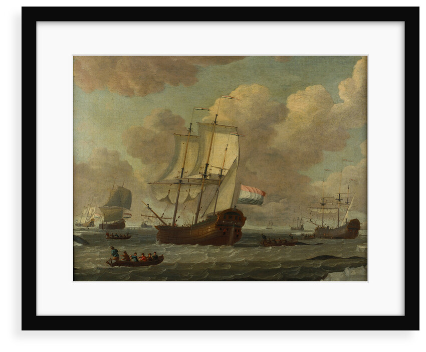 Dutch whalers in the ice by Adam Silo