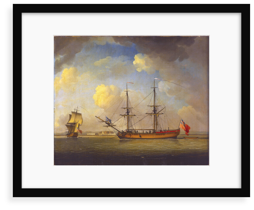 A naval snow by Charles Brooking