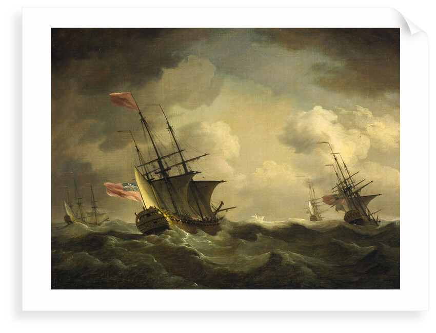 An English squadron going to windward by Charles Brooking