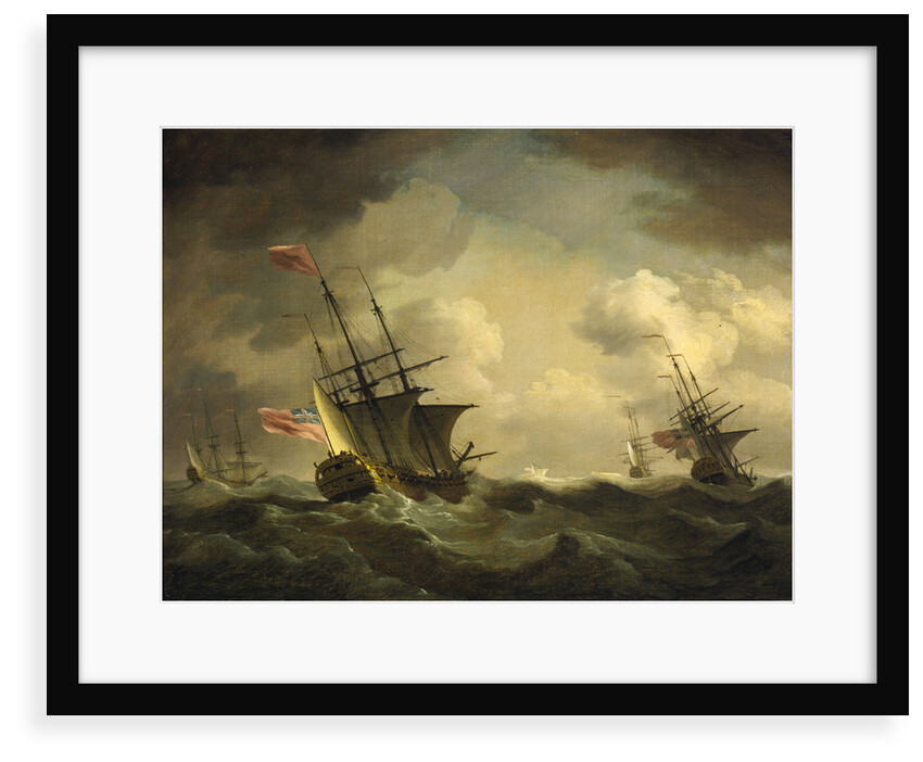 An English squadron going to windward by Charles Brooking