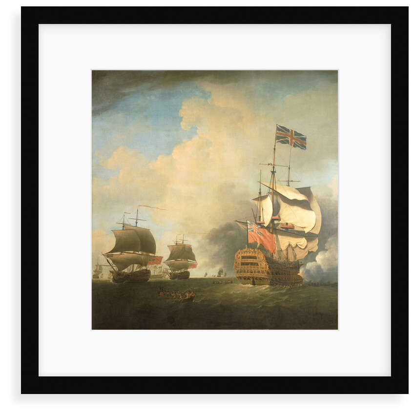 A First-Rate Shortening Sail by Samuel Scott