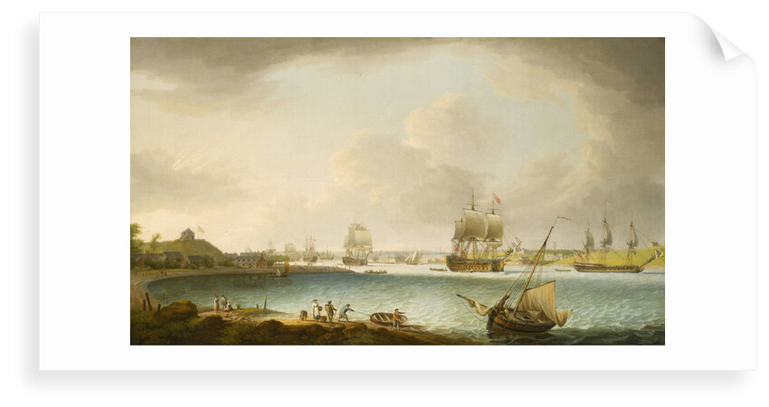 Men-of-war at Plymouth by Dominic Serres the Elder