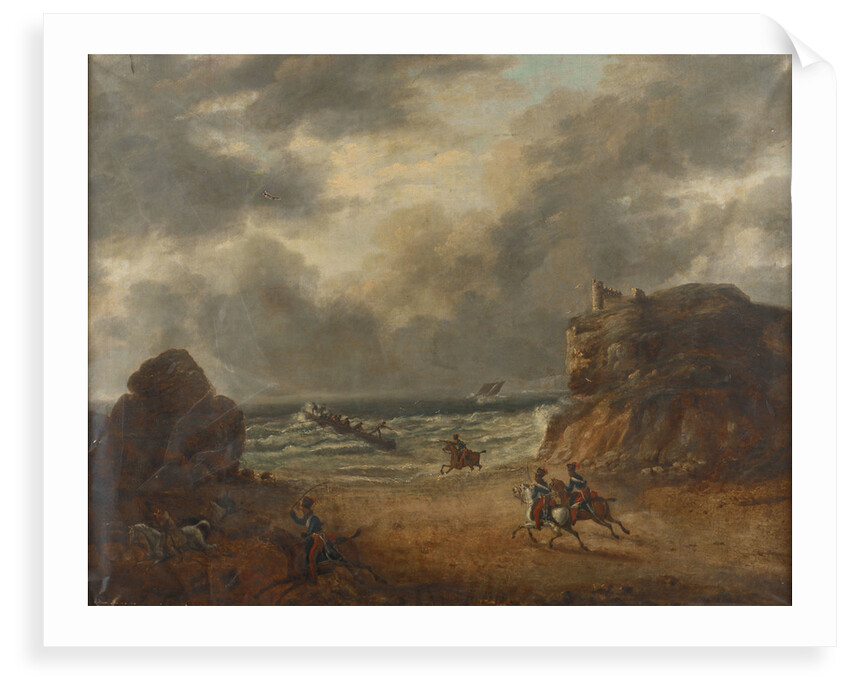 Chasing smugglers on a rocky coast by unknown